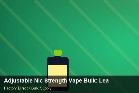 Adjustable Nic Strength Vape Bulk — Adjustable Nic Strength Vape Bulk: Lead Time & MOQ — POS Materials photo 1