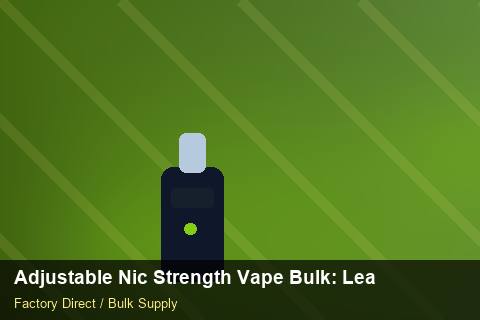 Adjustable Nic Strength Vape Bulk — Adjustable Nic Strength Vape Bulk: Lead Time & MOQ — POS Materials photo 2