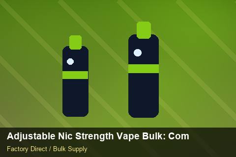 Adjustable Nic Strength Vape Bulk — Adjustable Nic Strength Vape Bulk: Compliance Standards — POS Materials photo 1