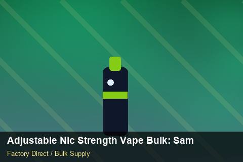 Adjustable Nic Strength Vape Bulk — Adjustable Nic Strength Vape Bulk: Sample Policy — POS Materials photo 1