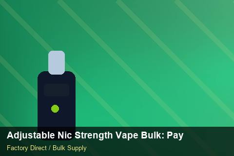 Adjustable Nic Strength Vape Bulk — Adjustable Nic Strength Vape Bulk: Payment Terms — POS Materials photo 2