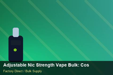 Adjustable Nic Strength Vape Bulk — Adjustable Nic Strength Vape Bulk: Cost Breakdown — POS Materials photo 1