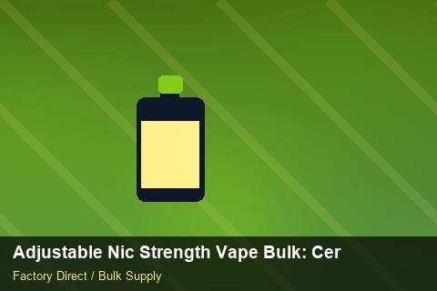 Adjustable Nic Strength Vape Bulk — Adjustable Nic Strength Vape Bulk: Certifications & MSDS — POS Materials photo 1