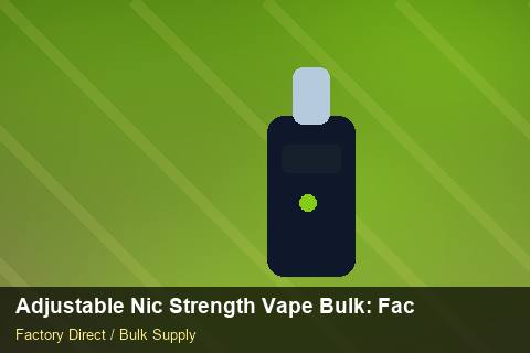 Adjustable Nic Strength Vape Bulk — Adjustable Nic Strength Vape Bulk: Factory Audit Report — POS Materials photo 1