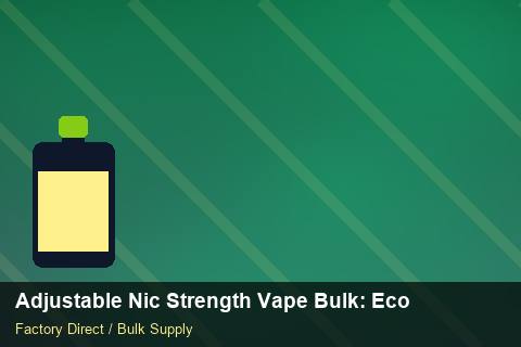 Adjustable Nic Strength Vape Bulk — Adjustable Nic Strength Vape Bulk: Eco-Friendly Materials — POS Materials photo 1