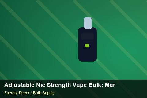 Adjustable Nic Strength Vape Bulk — Adjustable Nic Strength Vape Bulk: Market Comparison — POS Materials photo 1