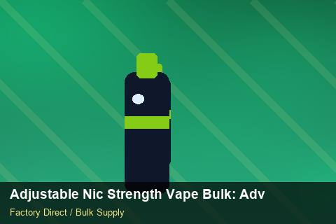Adjustable Nic Strength Vape Bulk — Adjustable Nic Strength Vape Bulk: Advanced Sourcing — POS Materials photo 1