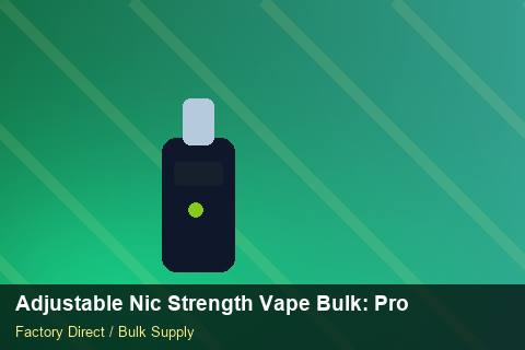 Adjustable Nic Strength Vape Bulk — Adjustable Nic Strength Vape Bulk: Procurement Checklist — POS Materials photo 2