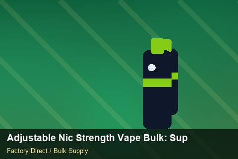 Adjustable Nic Strength Vape Bulk — Adjustable Nic Strength Vape Bulk: Supplier Vetting — POS Materials photo 1