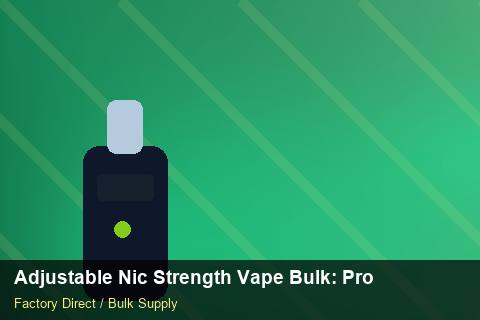 Adjustable Nic Strength Vape Bulk — Adjustable Nic Strength Vape Bulk: Product Launch Playbook — POS Materials photo 1