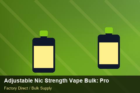 Adjustable Nic Strength Vape Bulk — Adjustable Nic Strength Vape Bulk: Procurement Strategy — Trade Show Planning photo 1