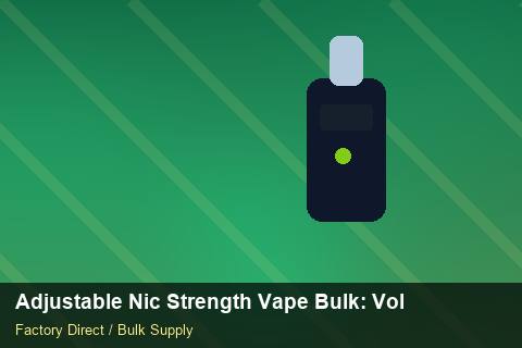 Adjustable Nic Strength Vape Bulk — Adjustable Nic Strength Vape Bulk: Volume Pricing Tiers — Trade Show Planning photo 1