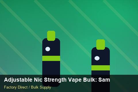 Adjustable Nic Strength Vape Bulk — Adjustable Nic Strength Vape Bulk: Sample Policy — Trade Show Planning photo 1
