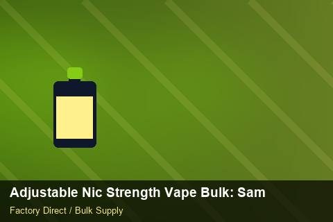 Adjustable Nic Strength Vape Bulk — Adjustable Nic Strength Vape Bulk: Sample Policy — Trade Show Planning photo 2