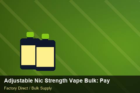Adjustable Nic Strength Vape Bulk — Adjustable Nic Strength Vape Bulk: Payment Terms — Trade Show Planning photo 1