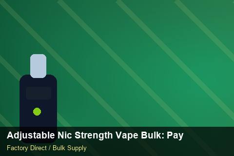 Adjustable Nic Strength Vape Bulk — Adjustable Nic Strength Vape Bulk: Payment Terms — Trade Show Planning photo 2