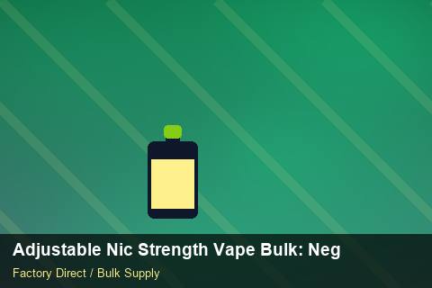 Adjustable Nic Strength Vape Bulk — Adjustable Nic Strength Vape Bulk: Negotiation Tips — Trade Show Planning photo 2