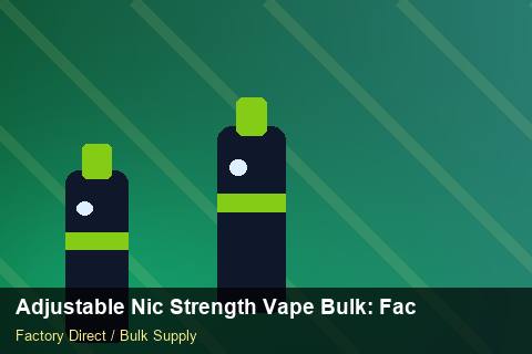 Adjustable Nic Strength Vape Bulk — Adjustable Nic Strength Vape Bulk: Factory Audit Report — Trade Show Planning photo 2