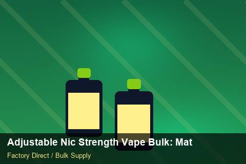 Adjustable Nic Strength Vape Bulk — Adjustable Nic Strength Vape Bulk: Material & Ingredients — Trade Show Planning photo 1
