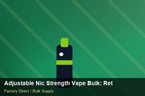 Adjustable Nic Strength Vape Bulk — Adjustable Nic Strength Vape Bulk: Returns & Warranty — Trade Show Planning photo 1