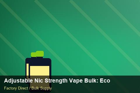 Adjustable Nic Strength Vape Bulk — Adjustable Nic Strength Vape Bulk: Eco-Friendly Materials — Trade Show Planning photo 1