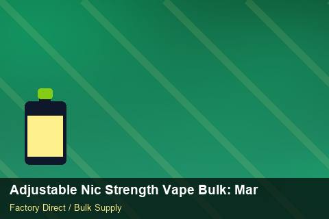 Adjustable Nic Strength Vape Bulk — Adjustable Nic Strength Vape Bulk: Margin Calculator — Trade Show Planning photo 1