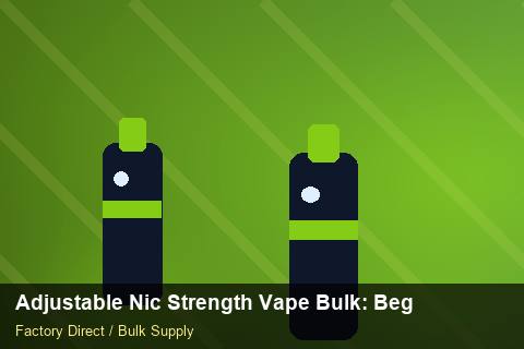 Adjustable Nic Strength Vape Bulk — Adjustable Nic Strength Vape Bulk: Beginner's Guide — Trade Show Planning photo 1