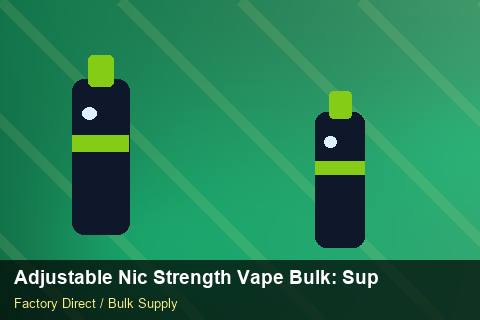 Adjustable Nic Strength Vape Bulk — Adjustable Nic Strength Vape Bulk: Supplier Vetting — Trade Show Planning photo 1