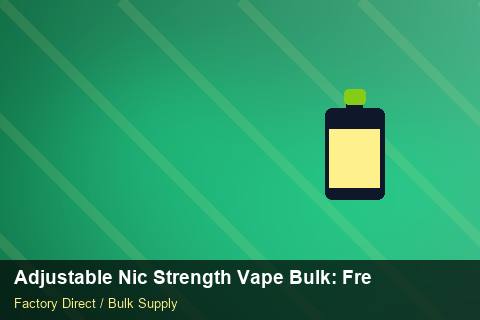 Adjustable Nic Strength Vape Bulk — Adjustable Nic Strength Vape Bulk: Freight Insurance — Trade Show Planning photo 1