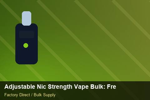 Adjustable Nic Strength Vape Bulk — Adjustable Nic Strength Vape Bulk: Freight Insurance — Trade Show Planning photo 2
