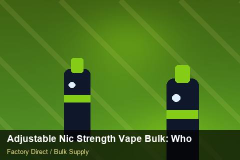 Adjustable Nic Strength Vape Bulk — Adjustable Nic Strength Vape Bulk: Wholesale Price — Buyer Meetings photo 1