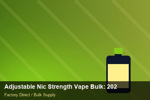 Adjustable Nic Strength Vape Bulk — Adjustable Nic Strength Vape Bulk: 2026 Buyer's Handbook — Buyer Meetings photo 1