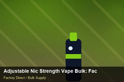 Adjustable Nic Strength Vape Bulk — Adjustable Nic Strength Vape Bulk: Factory Direct Quote — Buyer Meetings photo 2
