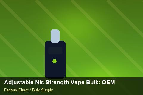 Adjustable Nic Strength Vape Bulk — Adjustable Nic Strength Vape Bulk: OEM & ODM Service — Buyer Meetings photo 1