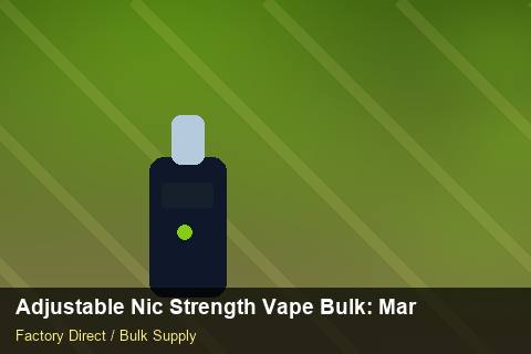 Adjustable Nic Strength Vape Bulk — Adjustable Nic Strength Vape Bulk: Market Trends 2026 — Buyer Meetings photo 2