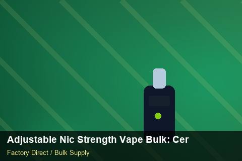 Adjustable Nic Strength Vape Bulk — Adjustable Nic Strength Vape Bulk: Certifications & MSDS — Buyer Meetings photo 2