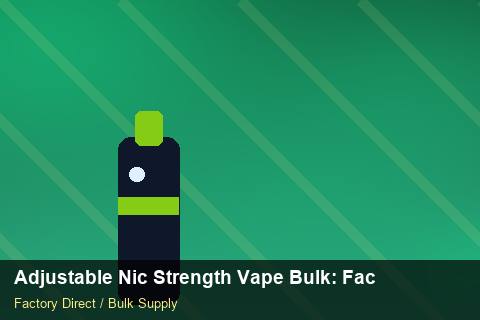 Adjustable Nic Strength Vape Bulk — Adjustable Nic Strength Vape Bulk: Factory Audit Report — Buyer Meetings photo 2