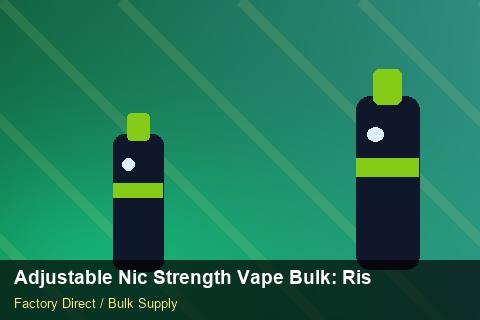 Adjustable Nic Strength Vape Bulk — Adjustable Nic Strength Vape Bulk: Risk Management — Buyer Meetings photo 1