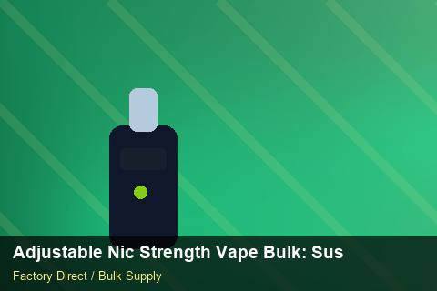 Adjustable Nic Strength Vape Bulk — Adjustable Nic Strength Vape Bulk: Sustainability — Buyer Meetings photo 2