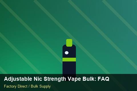 Adjustable Nic Strength Vape Bulk — Adjustable Nic Strength Vape Bulk: FAQ — Buyer Meetings photo 2