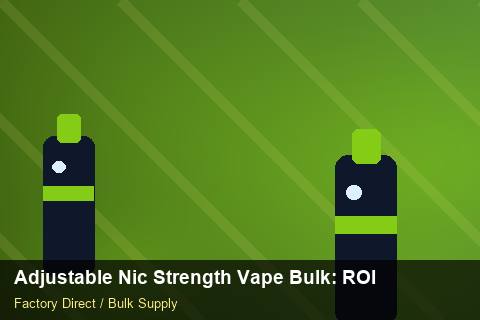 Adjustable Nic Strength Vape Bulk — Adjustable Nic Strength Vape Bulk: ROI Analysis — Buyer Meetings photo 1