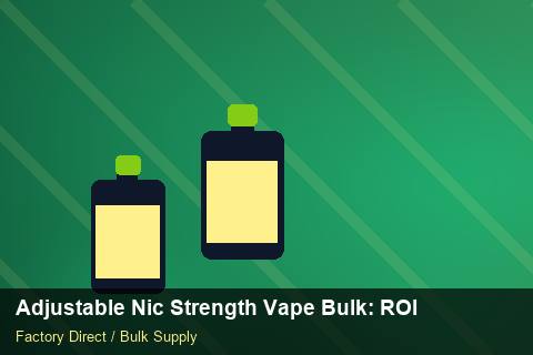 Adjustable Nic Strength Vape Bulk — Adjustable Nic Strength Vape Bulk: ROI Analysis — Buyer Meetings photo 2