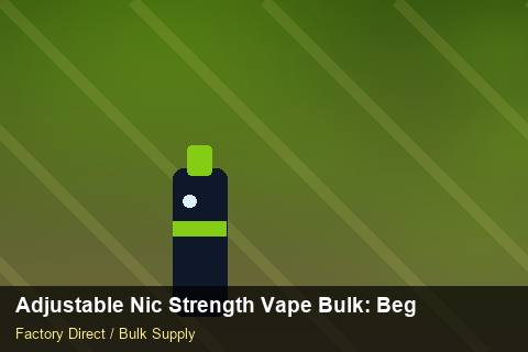 Adjustable Nic Strength Vape Bulk — Adjustable Nic Strength Vape Bulk: Beginner's Guide — Buyer Meetings photo 1