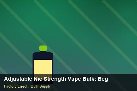 Adjustable Nic Strength Vape Bulk — Adjustable Nic Strength Vape Bulk: Beginner's Guide — Buyer Meetings photo 2
