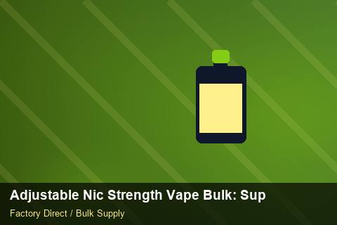 Adjustable Nic Strength Vape Bulk — Adjustable Nic Strength Vape Bulk: Supplier Vetting — Buyer Meetings photo 2