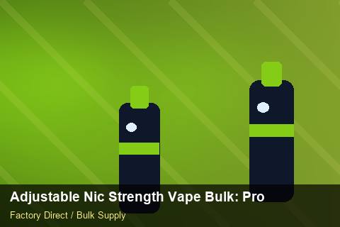Adjustable Nic Strength Vape Bulk — Adjustable Nic Strength Vape Bulk: Product Launch Playbook — Buyer Meetings photo 2