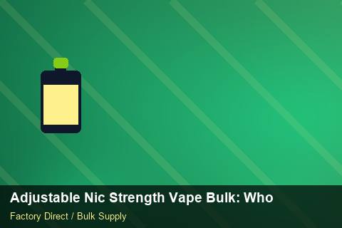Adjustable Nic Strength Vape Bulk — Adjustable Nic Strength Vape Bulk: Wholesale Price — Factory Visit photo 2