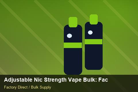 Adjustable Nic Strength Vape Bulk — Adjustable Nic Strength Vape Bulk: Factory Direct Quote — Factory Visit photo 2
