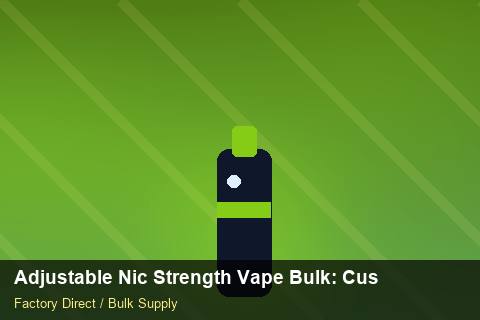 Adjustable Nic Strength Vape Bulk — Adjustable Nic Strength Vape Bulk: Customs Documentation — Factory Visit photo 1