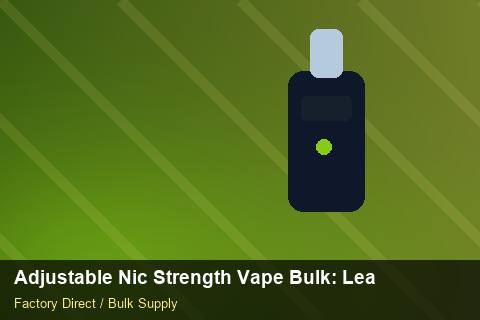 Adjustable Nic Strength Vape Bulk — Adjustable Nic Strength Vape Bulk: Lead Time & MOQ — Factory Visit photo 2